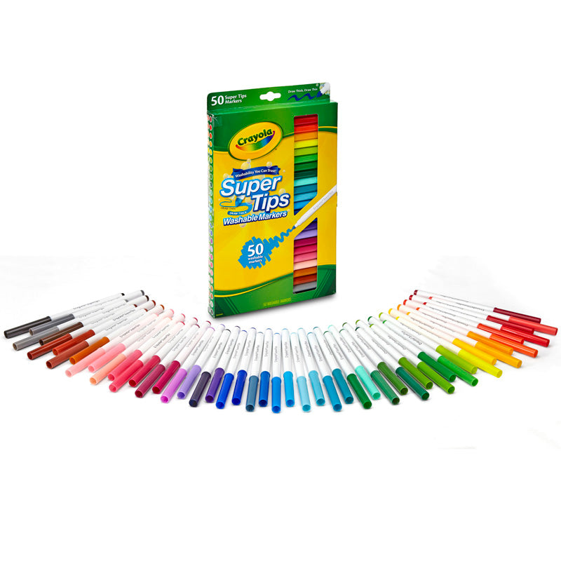 WASHABLE MARKERS 50CT SUPER TIPS