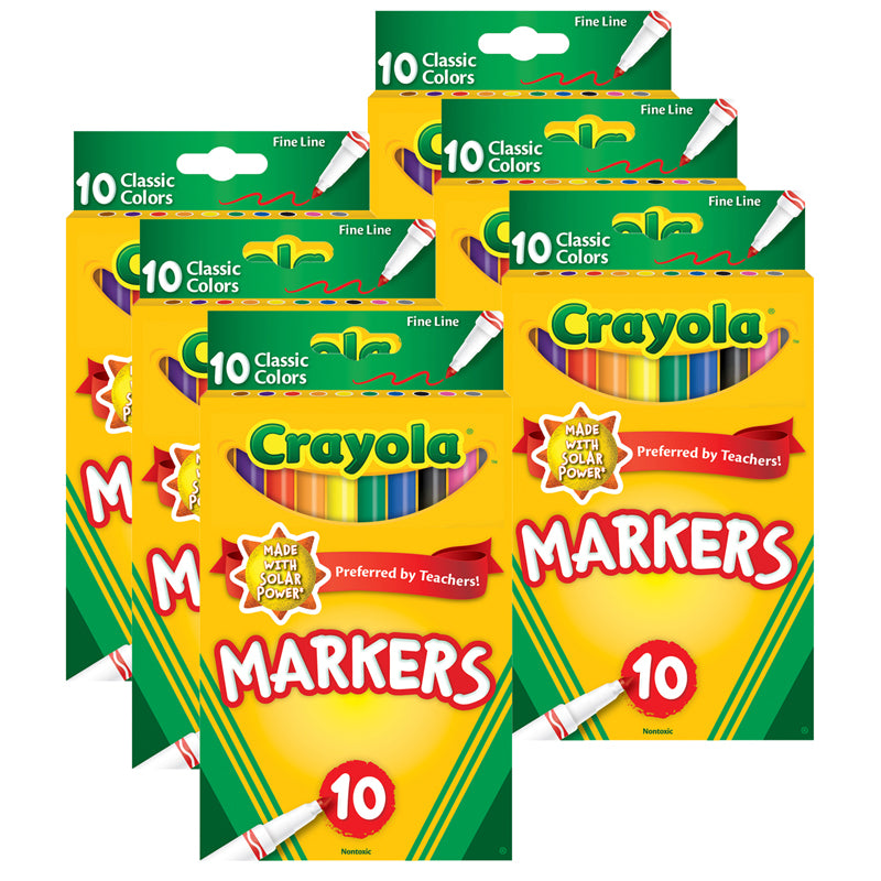 (6 PK) 10CT FINE LINE COLORMAX