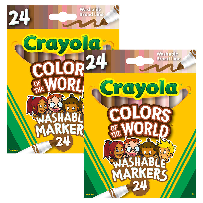 (2 PK) COLORS OF THE WORLD MARKERS