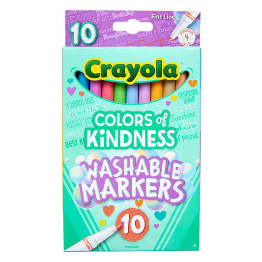 10CT FINE MARKERS COLORS KINDNESS