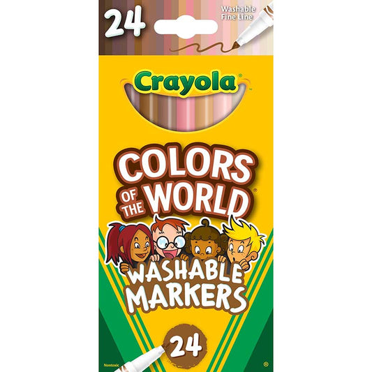 COLORS OF WORLD FINE MARKERS 24CT