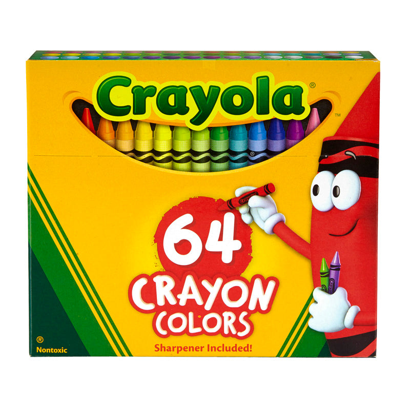 CRAYOLA REGULAR SIZE CRAYON 64PK