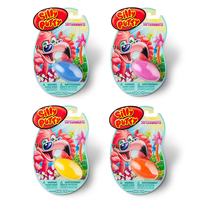 SILLY PUTTY ASST SUPERBRIGHT COLORS