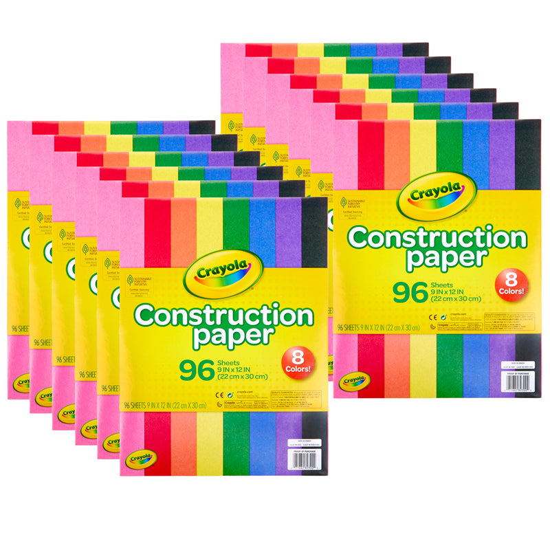 (12 PK) CRAYOLA 96 CT CONSTRUCTION