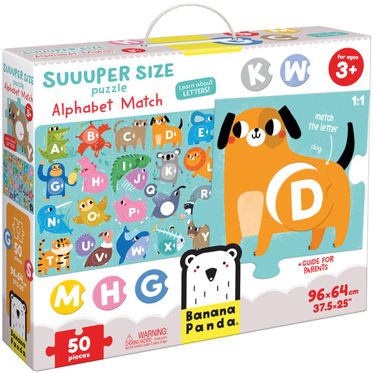 SUUUPER SIZE PUZZLE ALPHABET MATCH