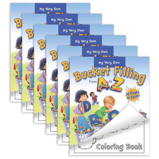 (6 EA) BUCKET FILL A-Z COLORING BK