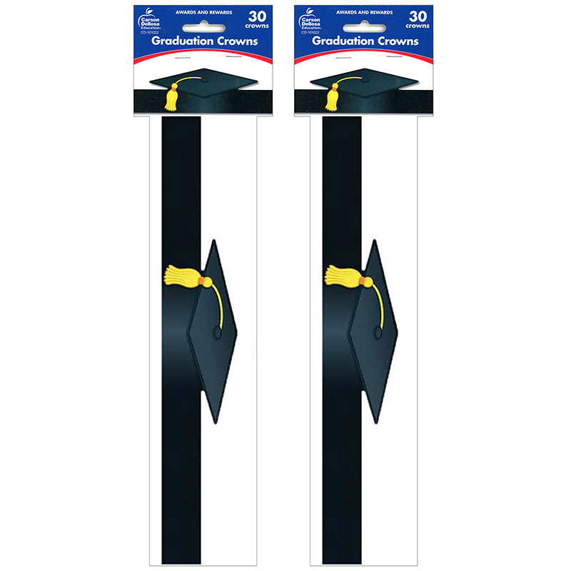 (2 PK) GRADUATION CROWN