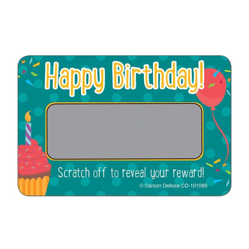 SCRATCH OFF AWARDS HAPPY BIRTHDAY