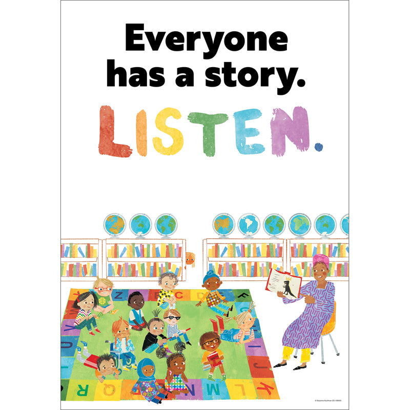 EVERYONE HAS A STORY LISTEN POSTER