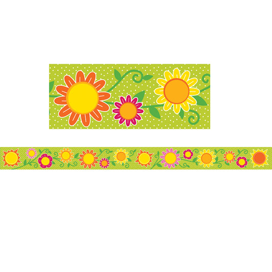 SUNSHINE & FLOWERS STRAIGHT BORDER