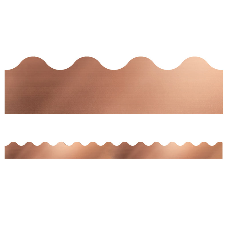 ROSE GOLD FOIL SCALLOPED BORDERS