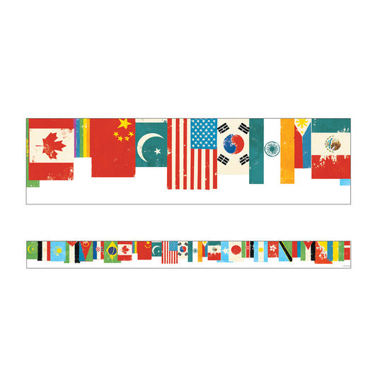 FLAGS STRAIGHT BORDERS