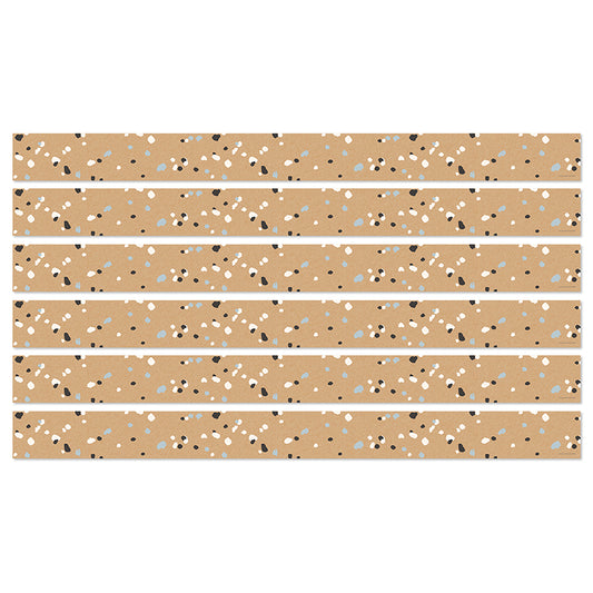 (6 PK) SPECKLD KRAFT PAPER STRAIGHT