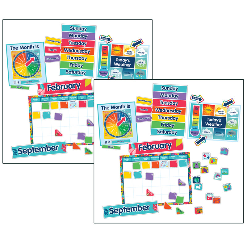 (2 ST) CALENDAR BULLETIN BOARD SET