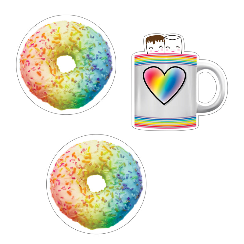 DONUTS AND COCOA MUGS CUT-OUTS