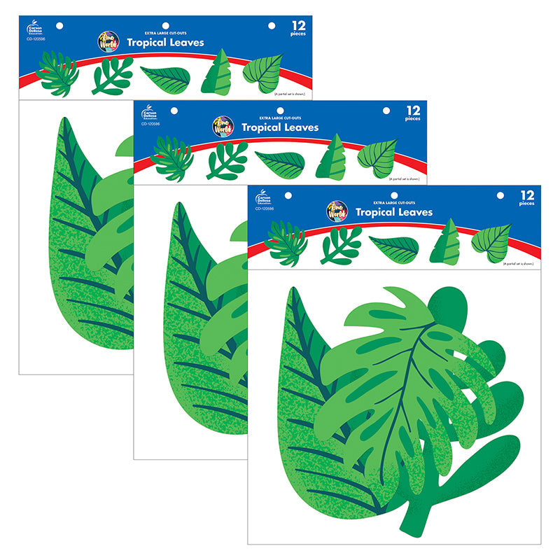 (3 PK) ONE WORLD TROPICAL LEAVES