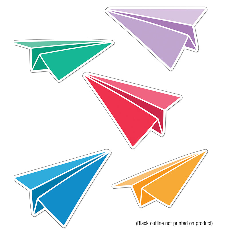 HAPPY PLACE PAPER AIRPLANE CUT-OUTS