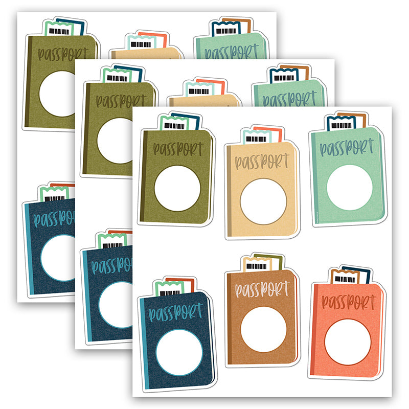 (3 PK) EXPLORE PASSPORTS CUT-OUTS