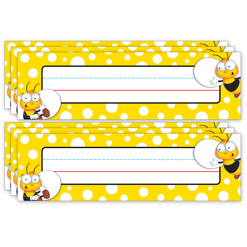 (6 PK) BUZZ-WORTHY BEES NAMEPLATES