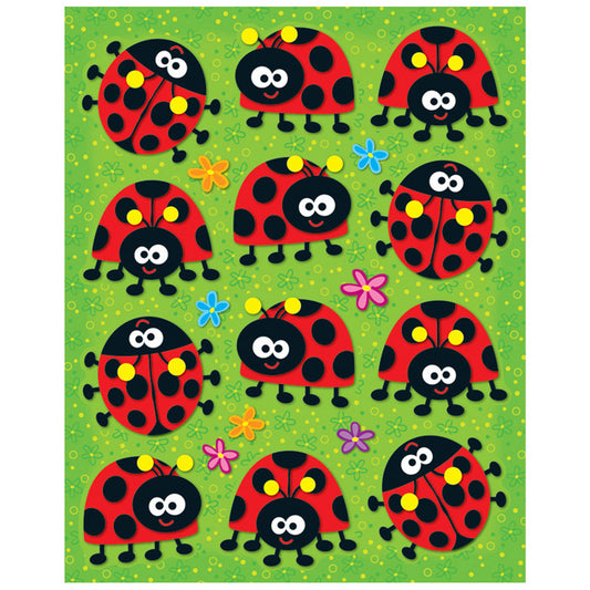 LADYBUGS SHAPE STICKERS 72PK