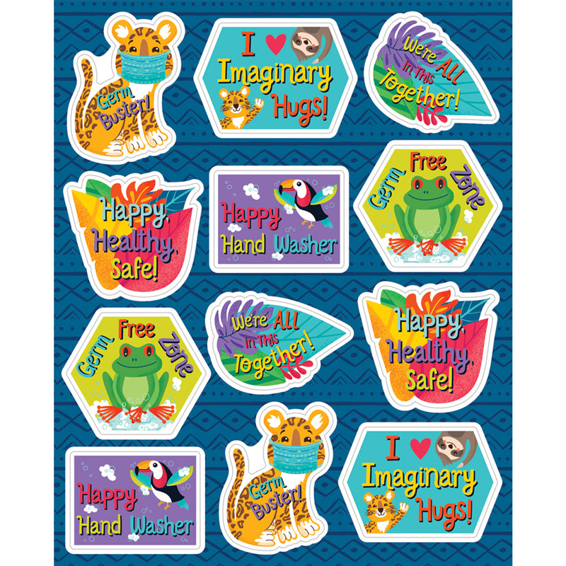 GERM BUSTERS SHAPE STICKERS