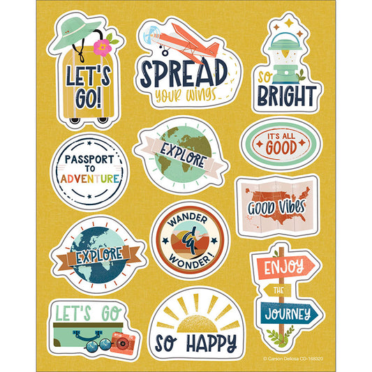 THINK POSITIVE MOTIVATIONL STICKERS