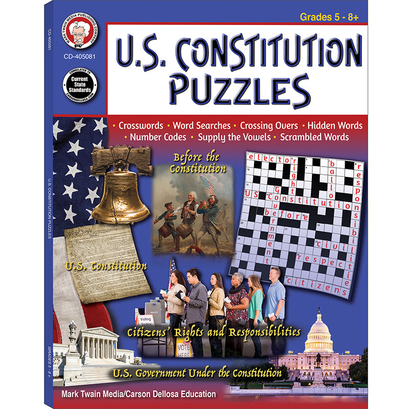 US CONSTITUTION PUZZLES WORKBOOK