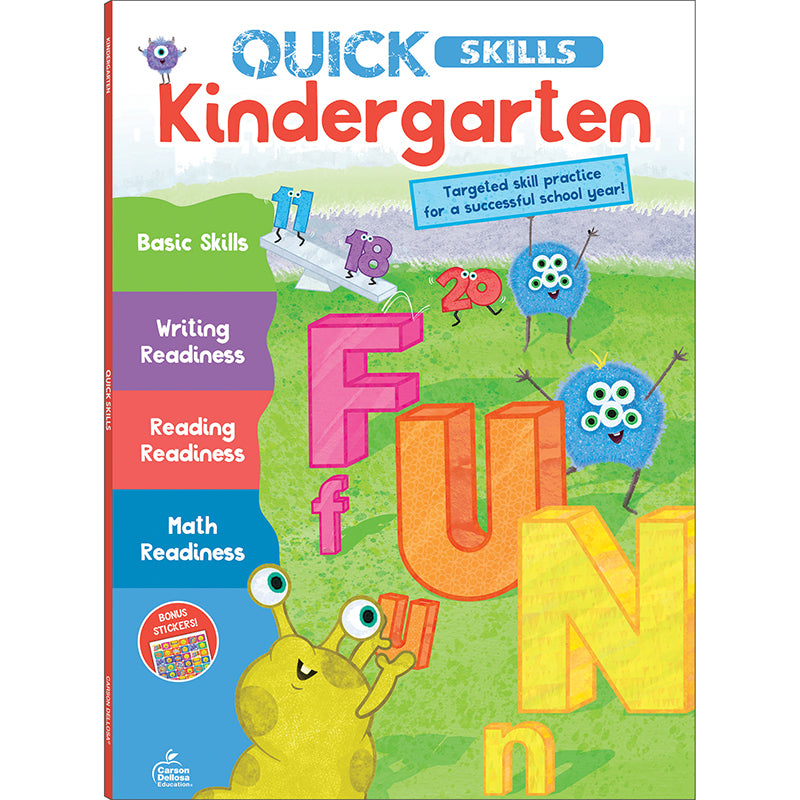 QUICK SKILLS KINDERGARTEN WORKBOOK