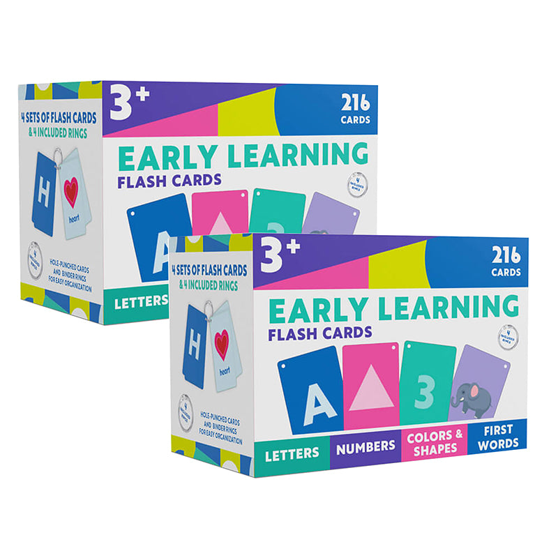 (2 PK) EARLY LEARNING FLASH CARDS