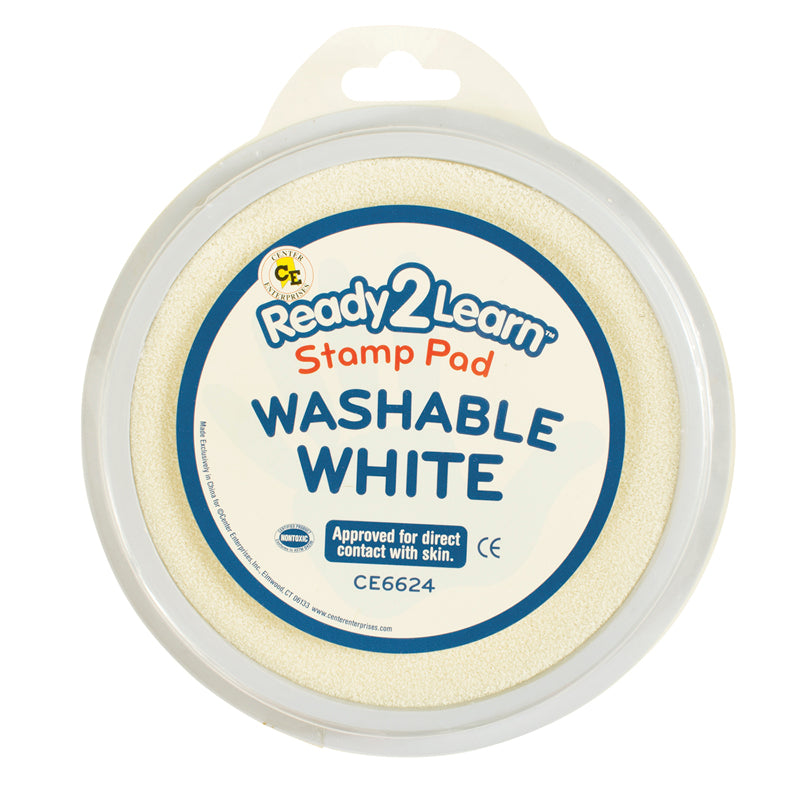JUMBO CIRC WASHABLE STAMP PAD WHT