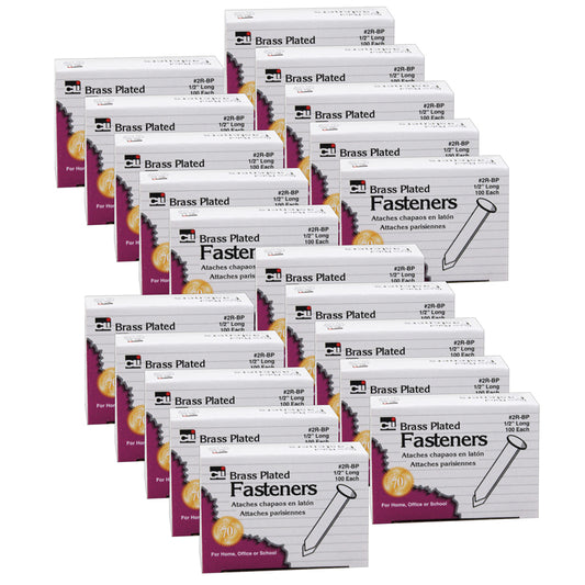 (20 PK) PAPER FASTENERS .5IN