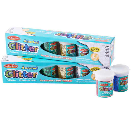 GLITTER SET 12 PK ASST COLORS .75OZ