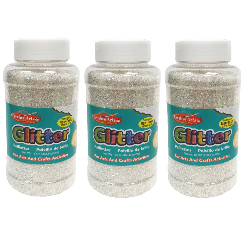 (3 EA) GLITTER 16 OZ BOTTLE