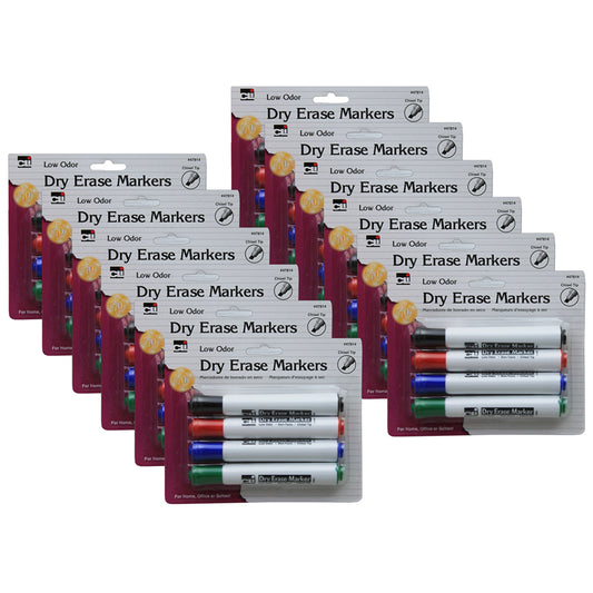 (12 PK) DRY ERASE MARKERS BARREL