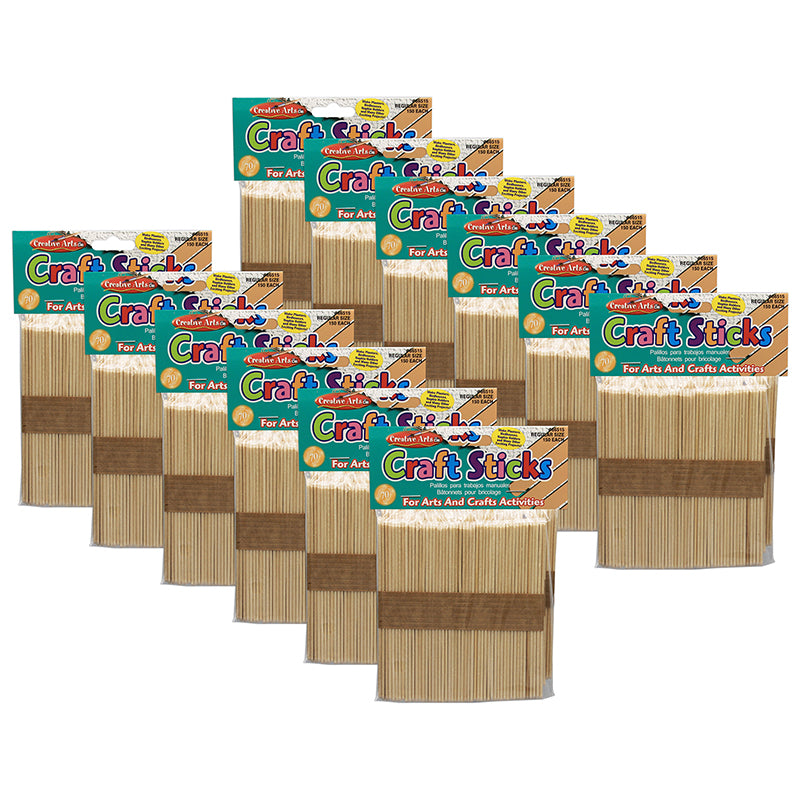 (12 PK) NATURAL CRAFT STICKS 150