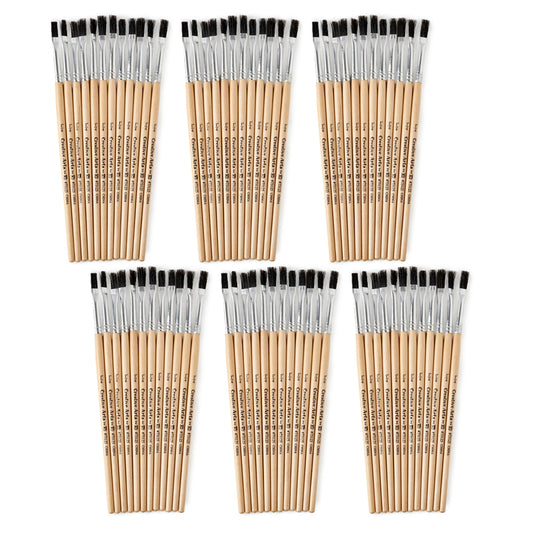 (6 PK) BRUSHES STUBBY EASEL FLAT