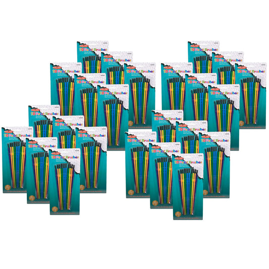 (24 PK) PLASTIC ARTIST BRUSHES 10PK
