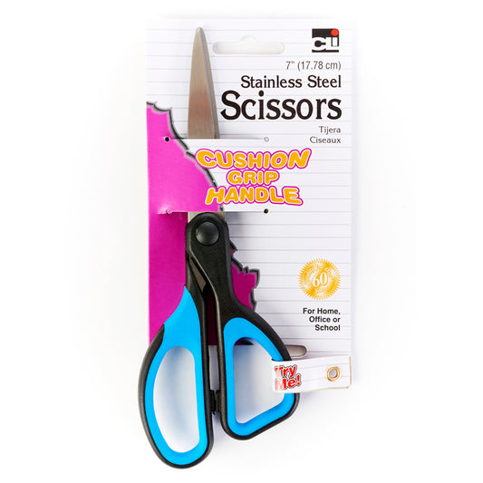 CUSHION GRIP SCISSOR 7IN STRAIGHT