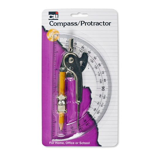 COMPASS BALL BEARING 6IN PROTRACTOR