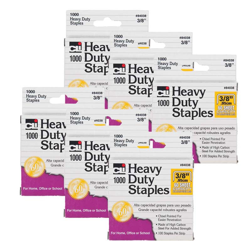 (6 EA) EXTRA HVY DUTY STAPLES 3/8IN