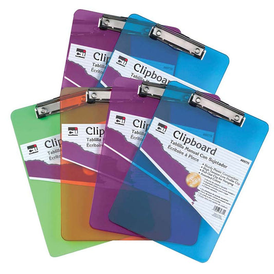 (6 EA) PLASTIC CLIPBOARD
