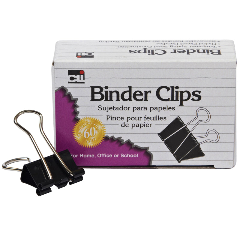 BINDER CLIPS 12CT 5/8IN MEDIUM