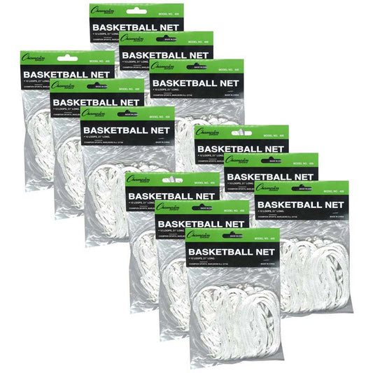 (12 EA) BASKETBALL NET STANDARD