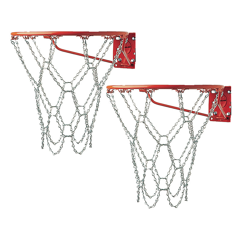 (2 EA) STEEL CHAIN BASKETBALL NET