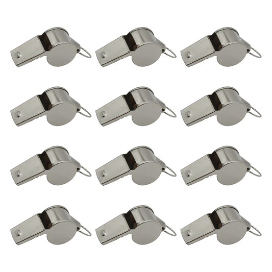 METAL WHISTLE SET OF 12