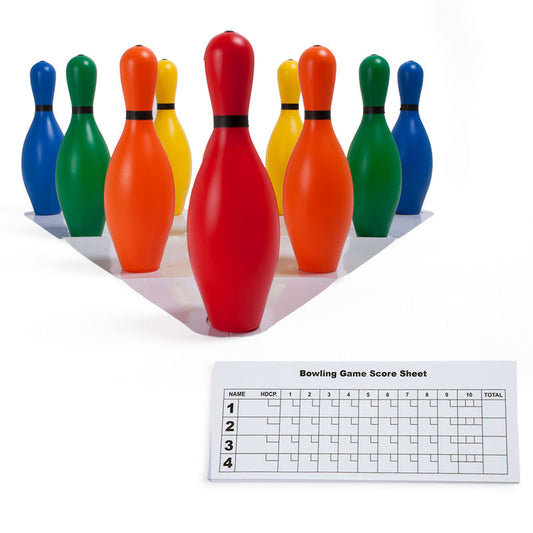 BOWLING PIN SET MULTI-COLOR