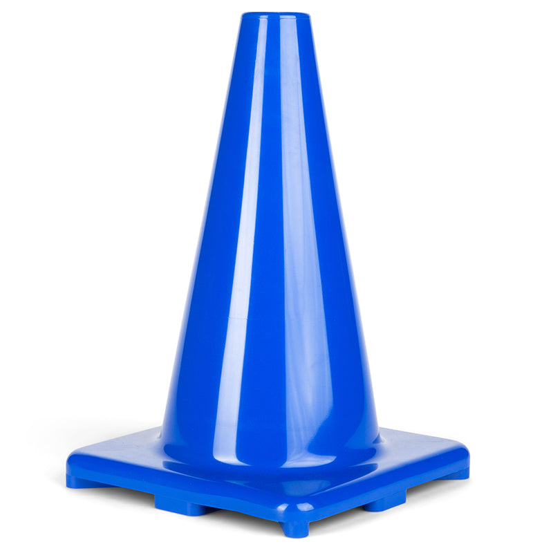 FLEXIBLE VINYL CONE 12IN BLUE