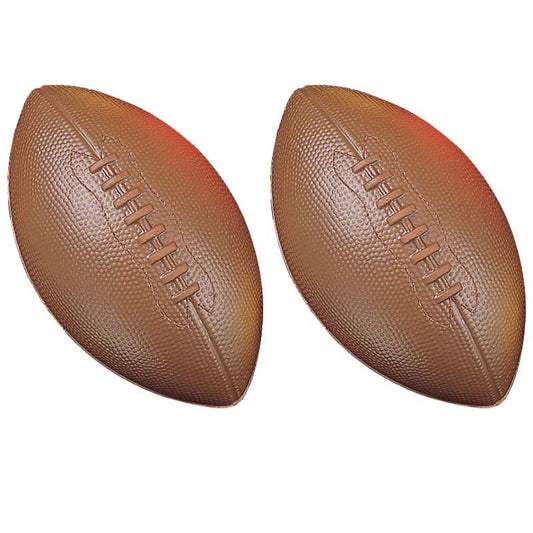 (2 EA) COATED FOAM BALL FOOTBALL