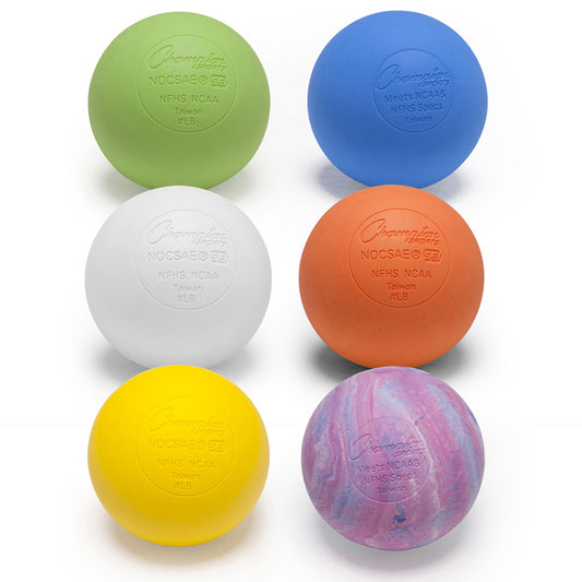 LACROSSE BALL SET OF 6 OFFICIAL SZ