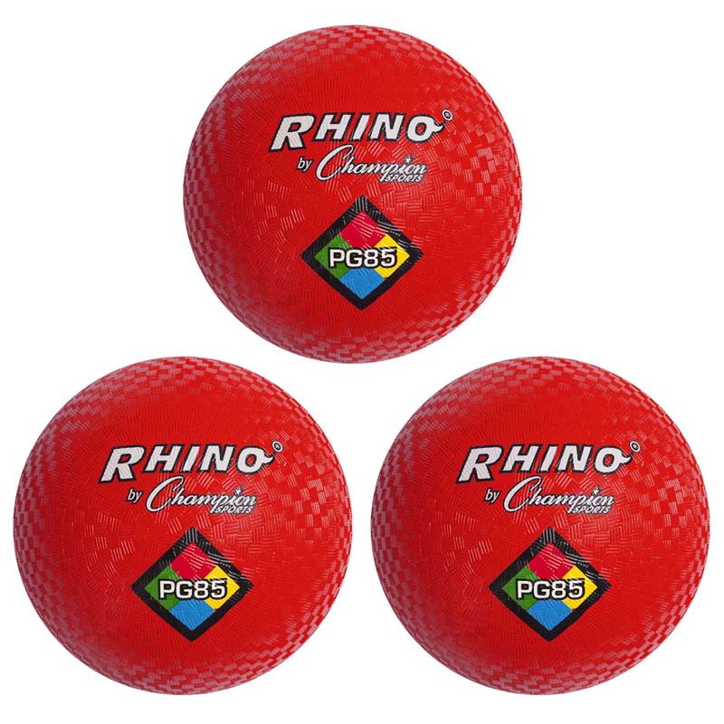 (3 EA) PLAYGROUND BALL 8 1/2IN RED